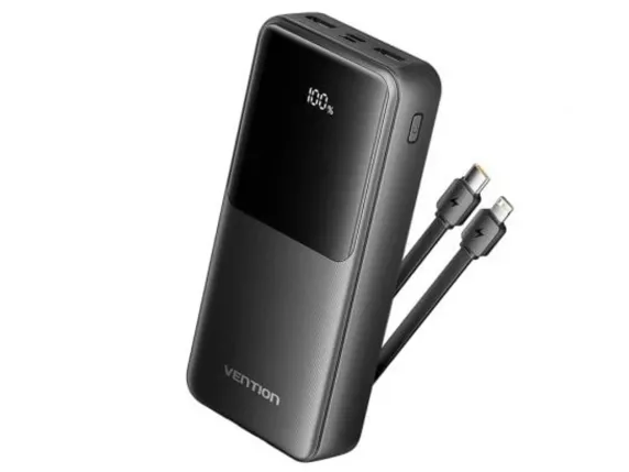Power Bank 20000mAh Portátil com Carga Rápida Universal